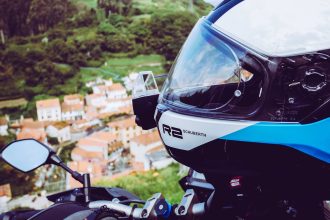 Un motard en balade