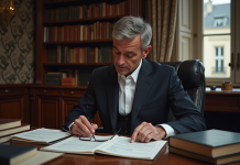 Principe loi 5 juillet 1985 : comprendre les fondements juridiques Avocat français en bureau avec loi du 5 juillet 1985