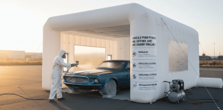 Quels conseils pour peindre une voiture avec une cabine de peinture gonflable ?