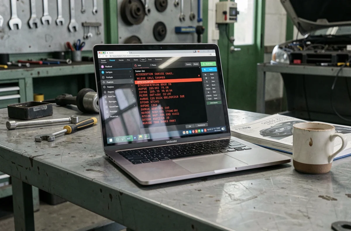 Écran de diagnostic affichant le code défaut DTC253F29 sur logiciel de scan automobile dans un atelier indépendant