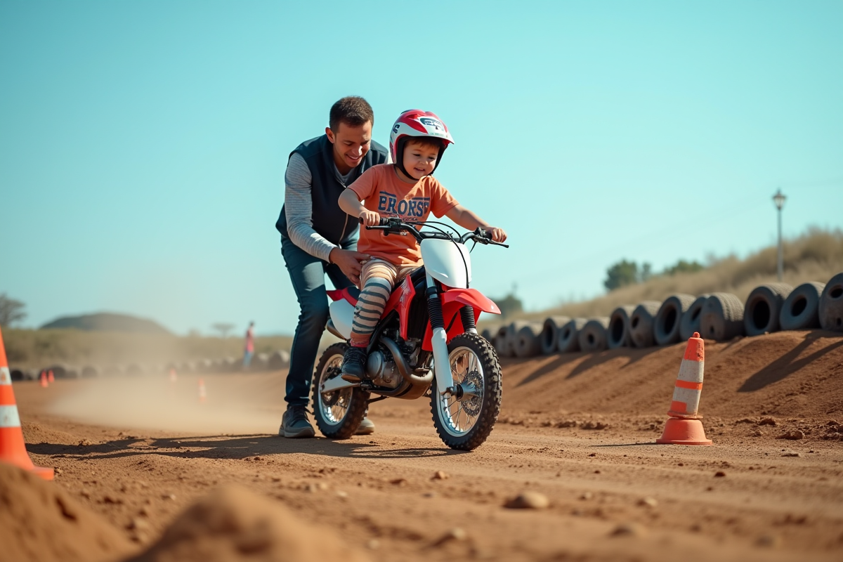 enfant moto