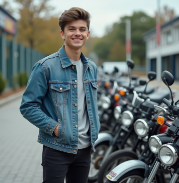 Les meilleures offres de Dax d’occasion 50cc Jeune homme souriant à côté de motos Dax d'occasion